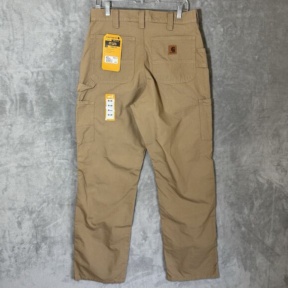 NWT Carhartt Pants 32x34 (*32x32) Loose Canvas Utility Work BN0151 Khaki Beige